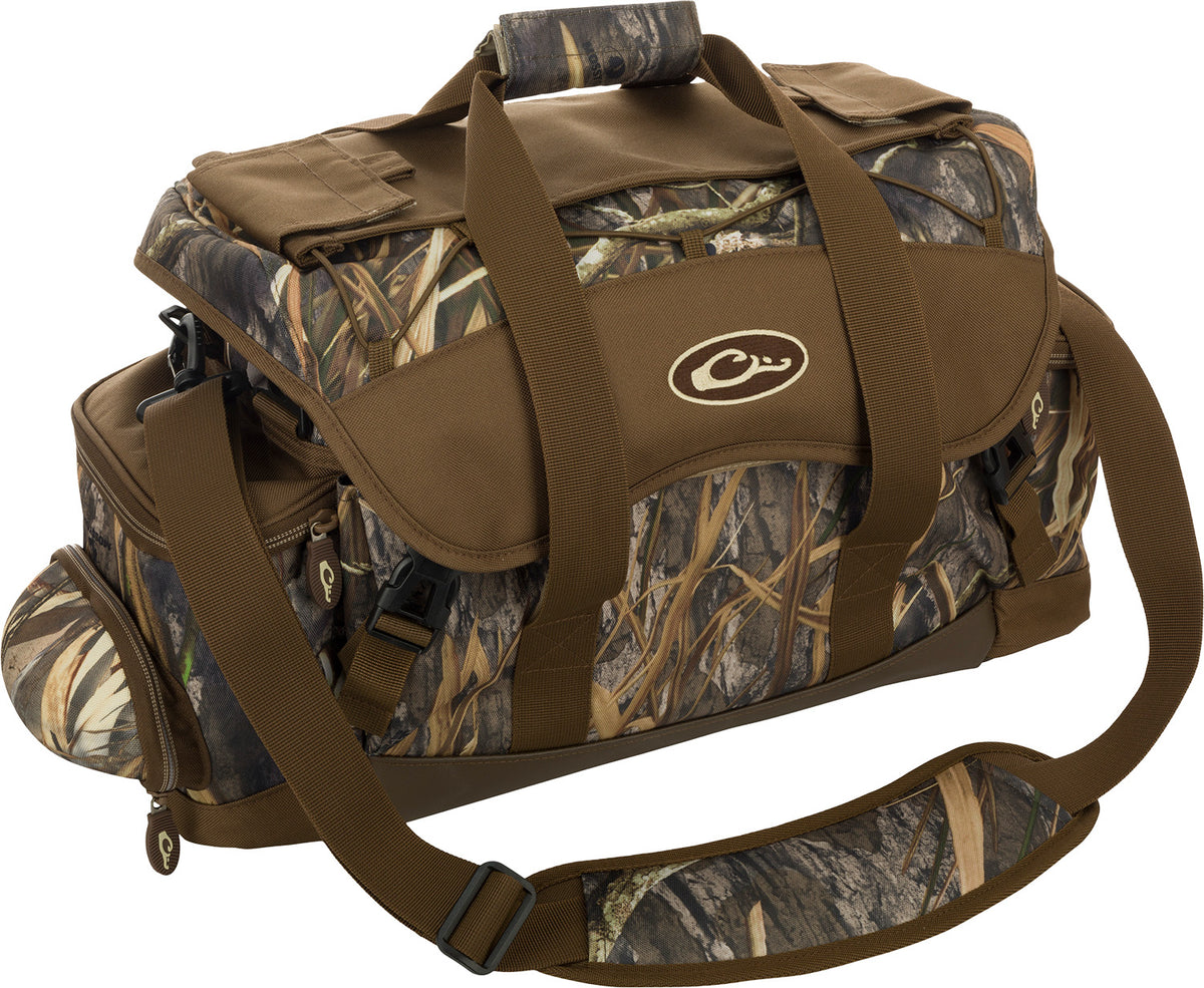 Drake Waterfowl DA2030022 Blind Bag Refuge XL Mossy Oak Bottomland Heavy Duty Nylon with Duffle Zipper