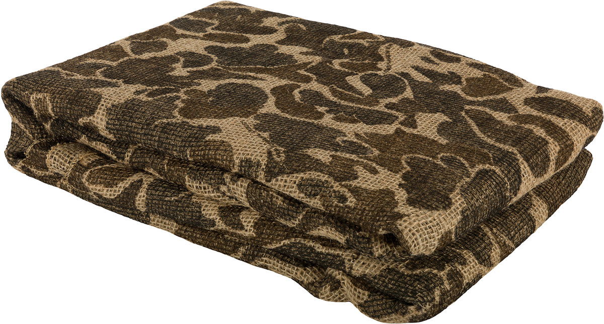 Drake Waterfowl DA1200016 Burlap Blanket Old School Camo 4'x12' Hunting Concealment
