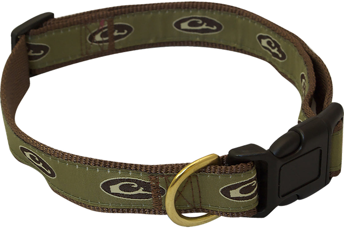 Drake Waterfowl DW9805 Brown Nylon Adjustable Dog Collar Team Dog One Size Fits All