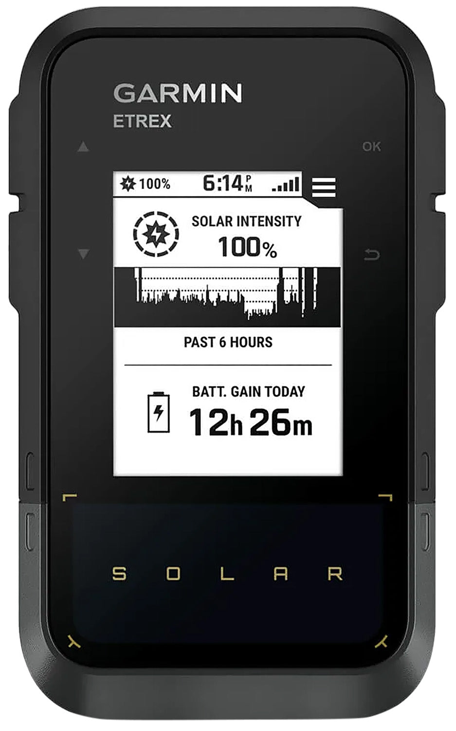 Garmin eTrex Solar GPS Navigation Device with Unlimited Battery Life in Sunny Conditions