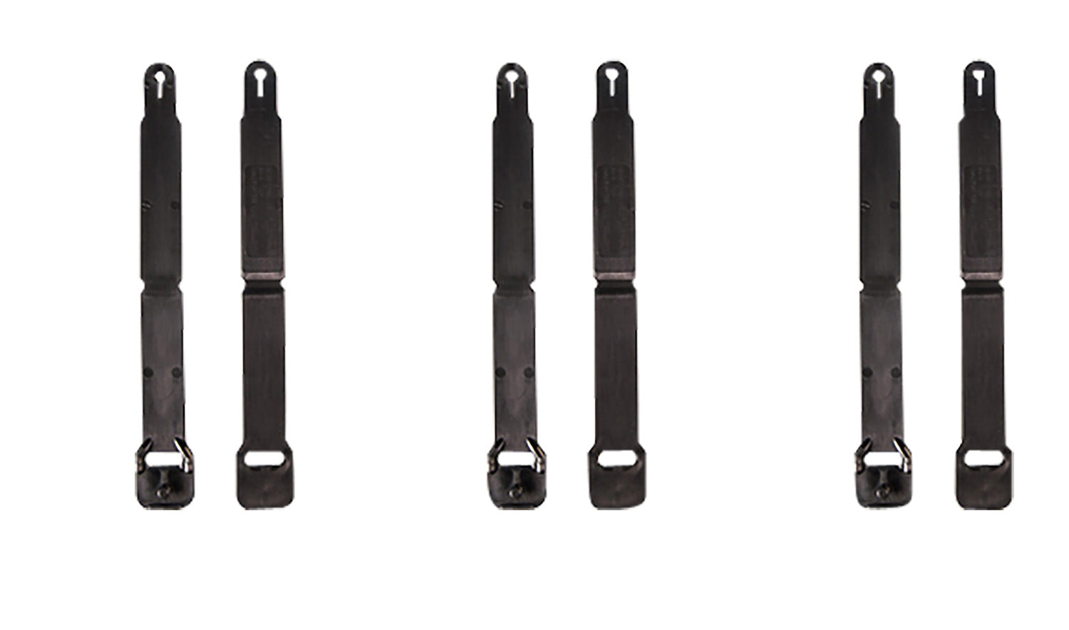 High Speed Gear 91SC12BK Short MOLLE Clips Black Injection Molded 12-Pack