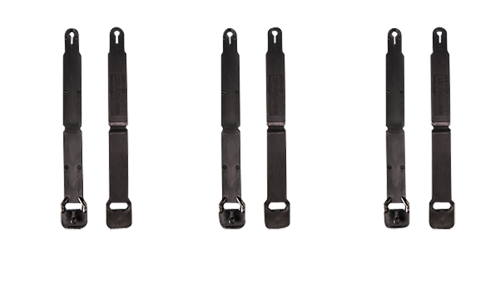 High Speed Gear 91SC12BK Short MOLLE Clips Black Injection Molded 12-Pack