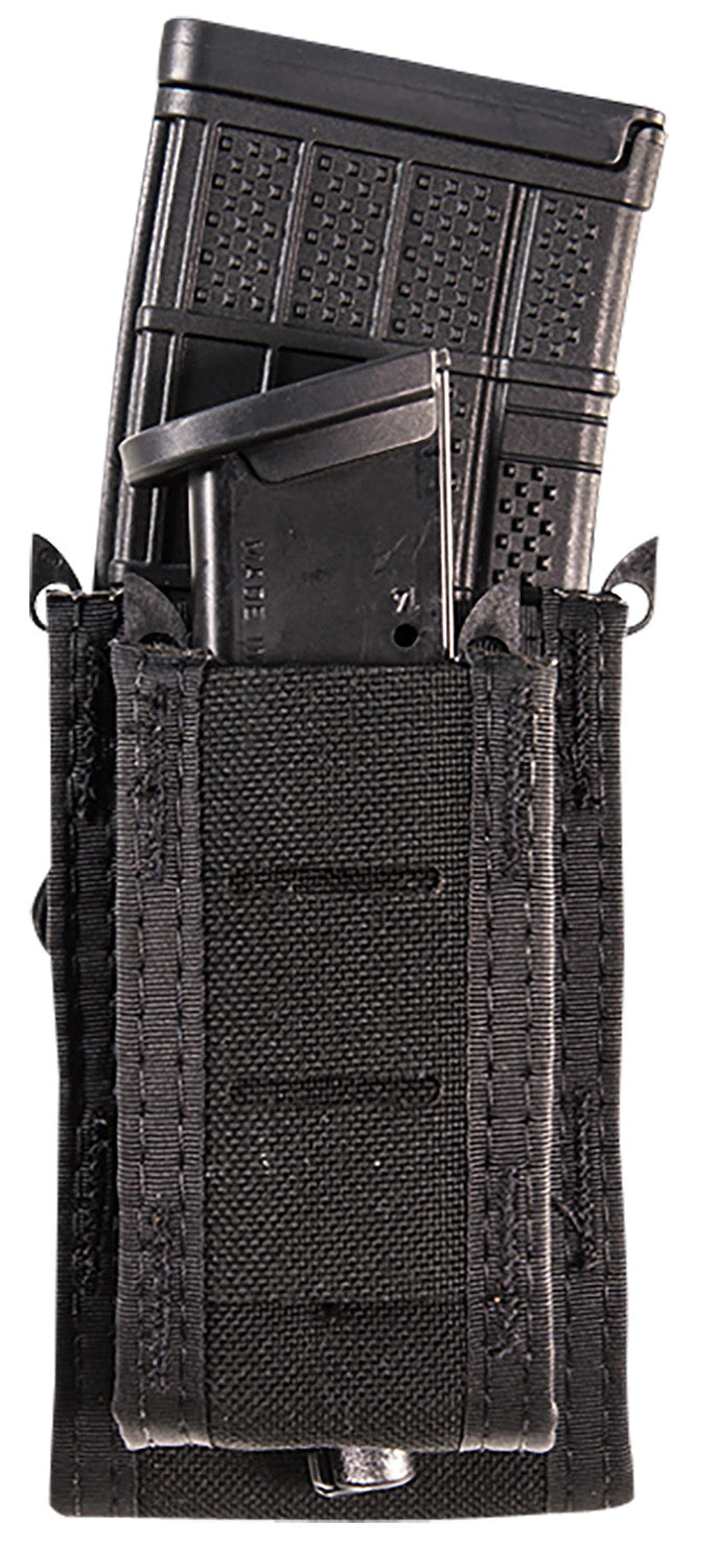 High Speed Gear 41DD00BK Duty Double Decker TACO Pouch Black Nylon MOLLE