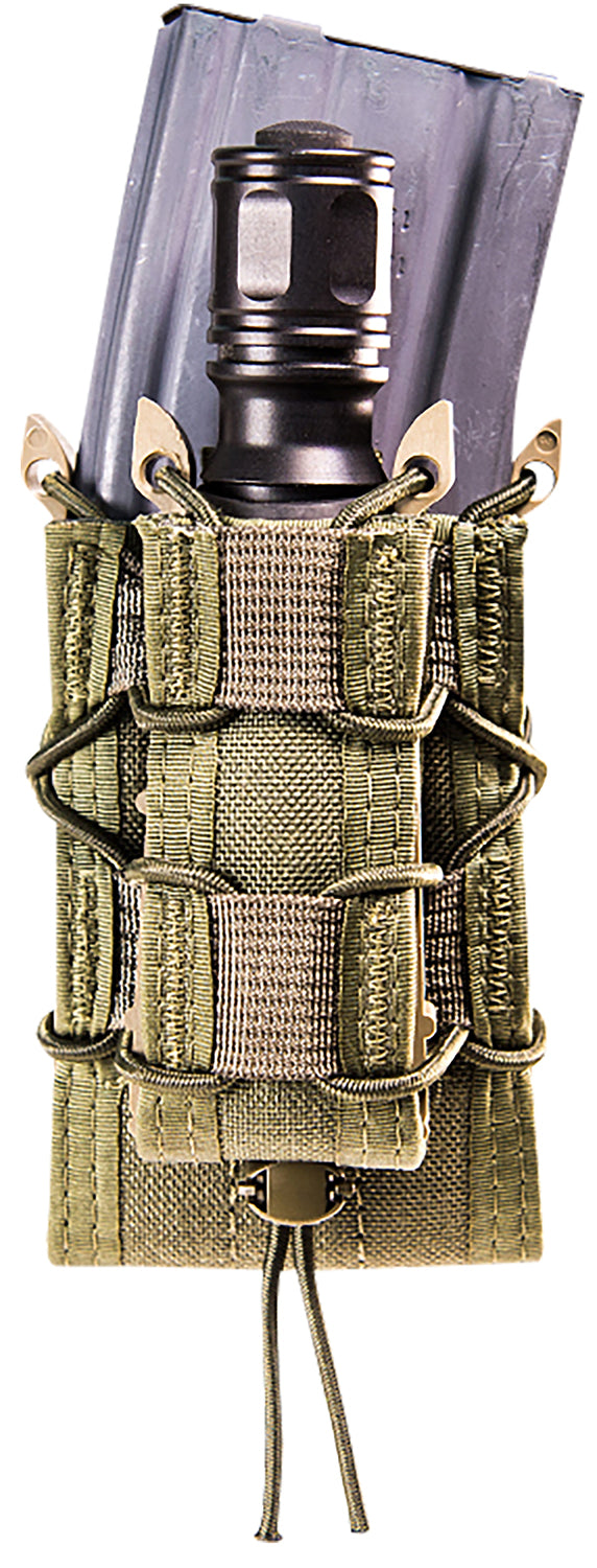 High Speed Gear 11DD00OD Double Decker TACO OD Green Nylon MOLLE Mount Pouch