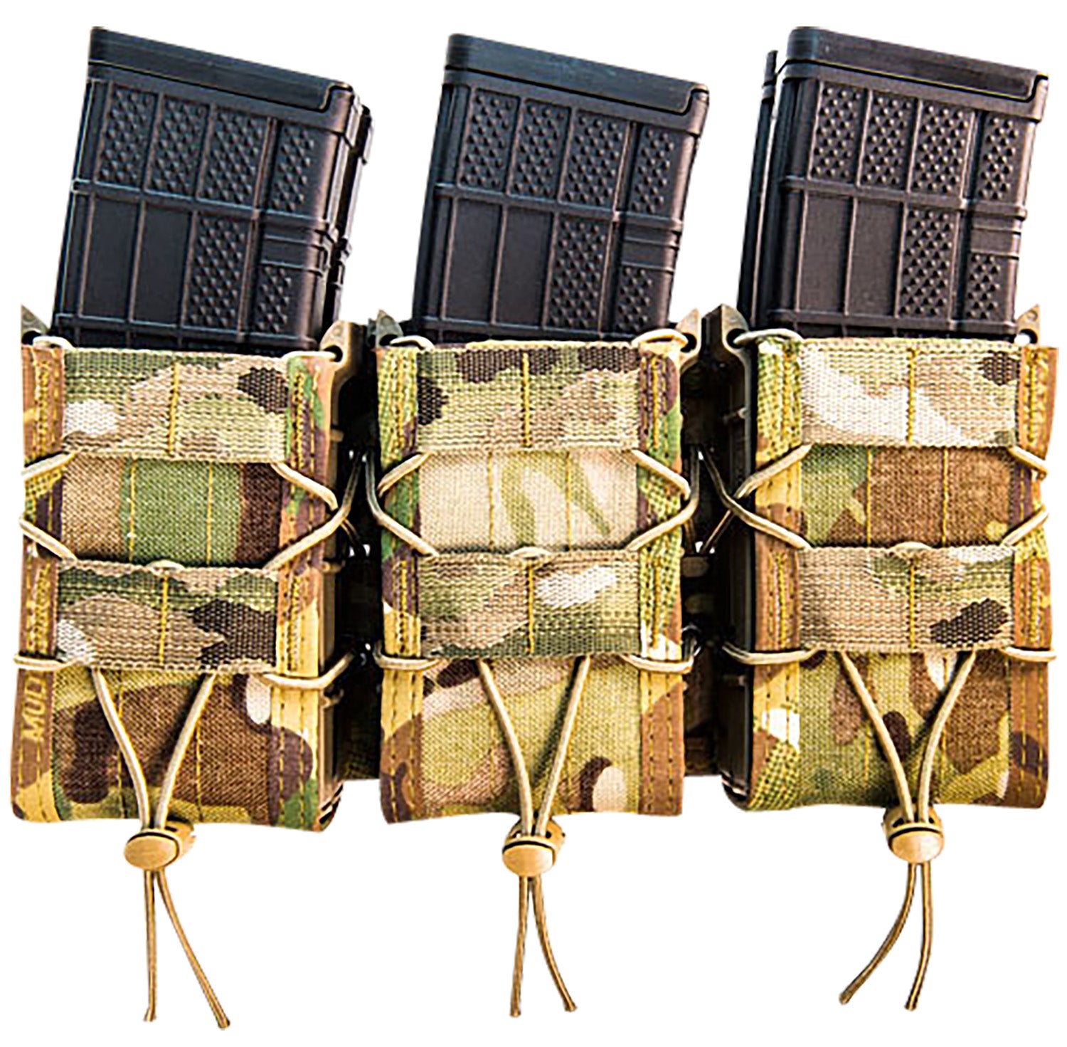 High Speed Gear 45X2R0MC Triple TACO X2R Shingle MultiCam Nylon 3 Rifle Mags MOLLE