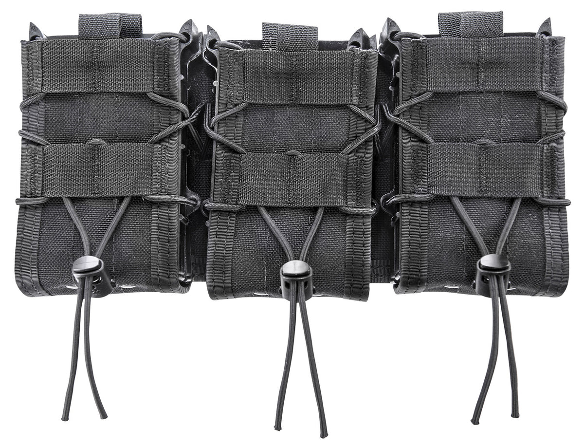 High Speed Gear 45DD00BK Double Decker Triple TACO Shingle Black Nylon MOLLE Rifle & Pistol Mags