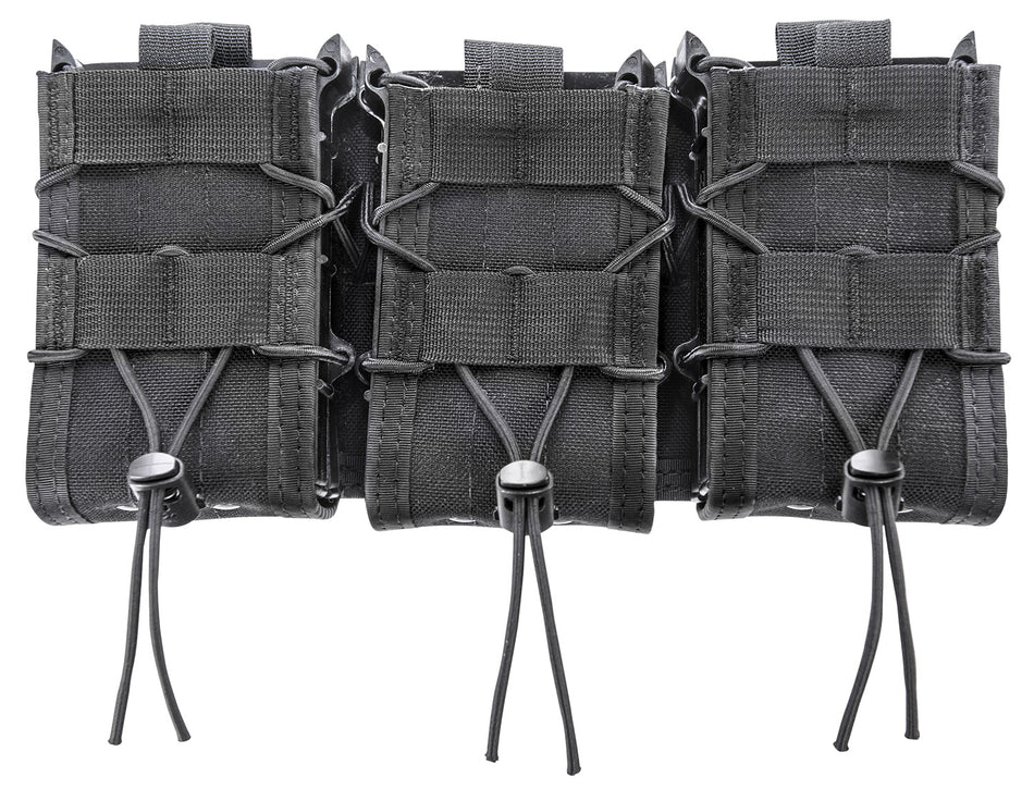 High Speed Gear 45DD00BK Double Decker Triple TACO Shingle Black Nylon MOLLE Rifle & Pistol Mags