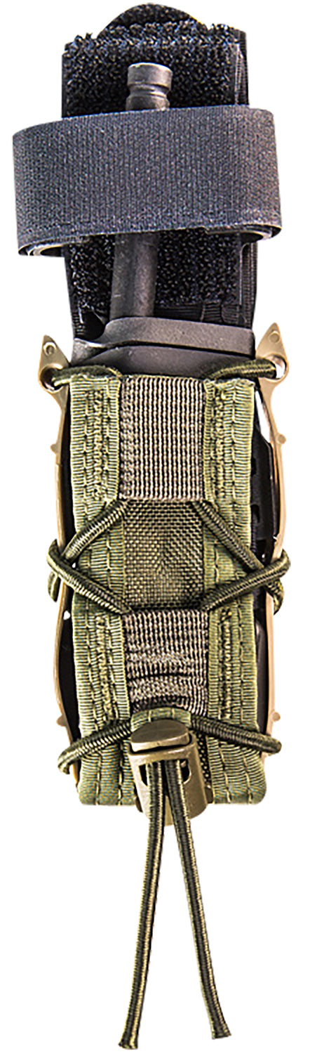 High Speed Gear 11PT00OD Single TACO Pistol Mag Pouch OD Green Nylon MOLLE