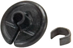 Allen Black Soft Polymer Kisser Button with 2 Metal Clips
