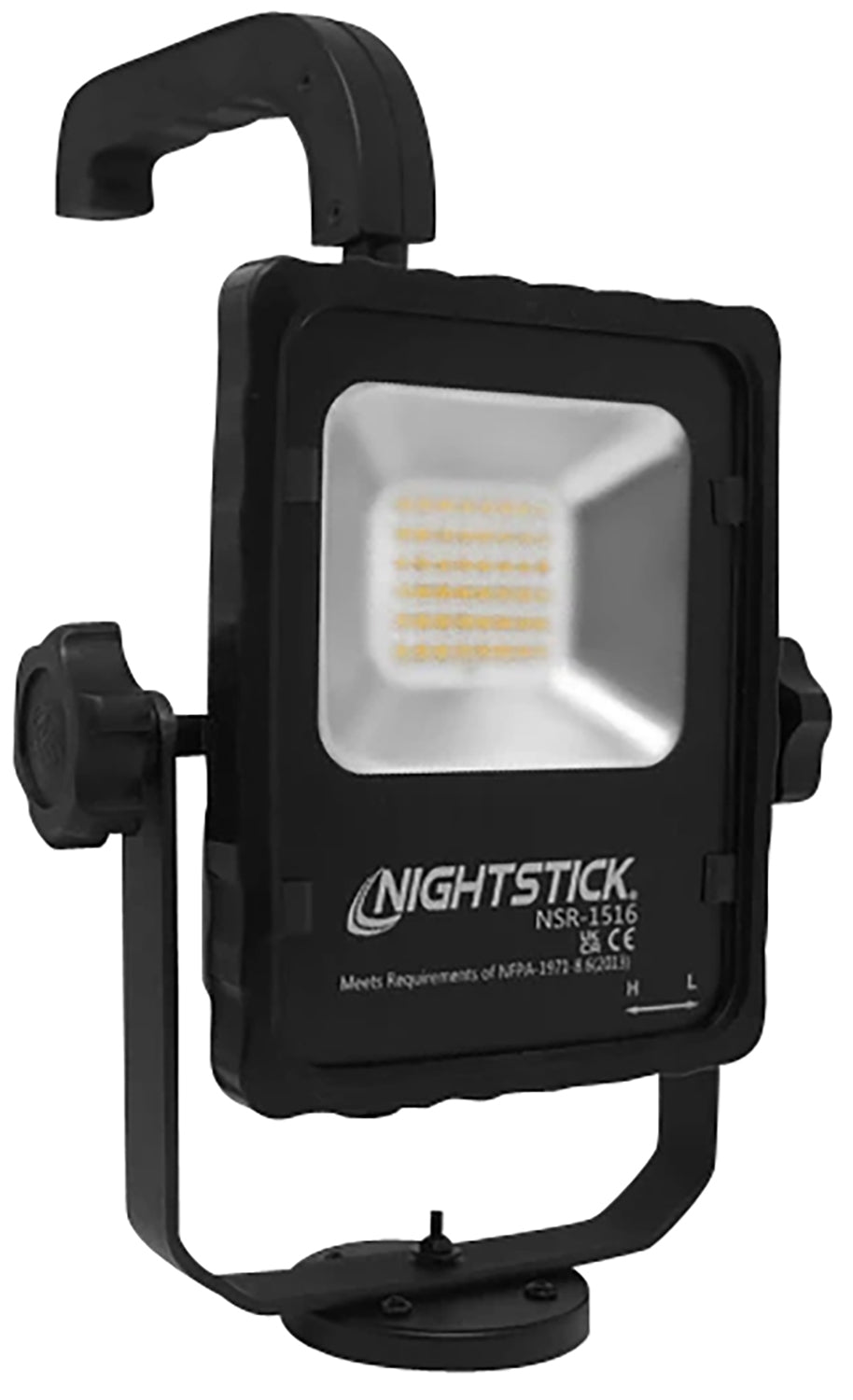 Nightstick NSR-1516 Rechargeable LED Area Light Magnetic Base 2500/1250 Lumens Cast Aluminum