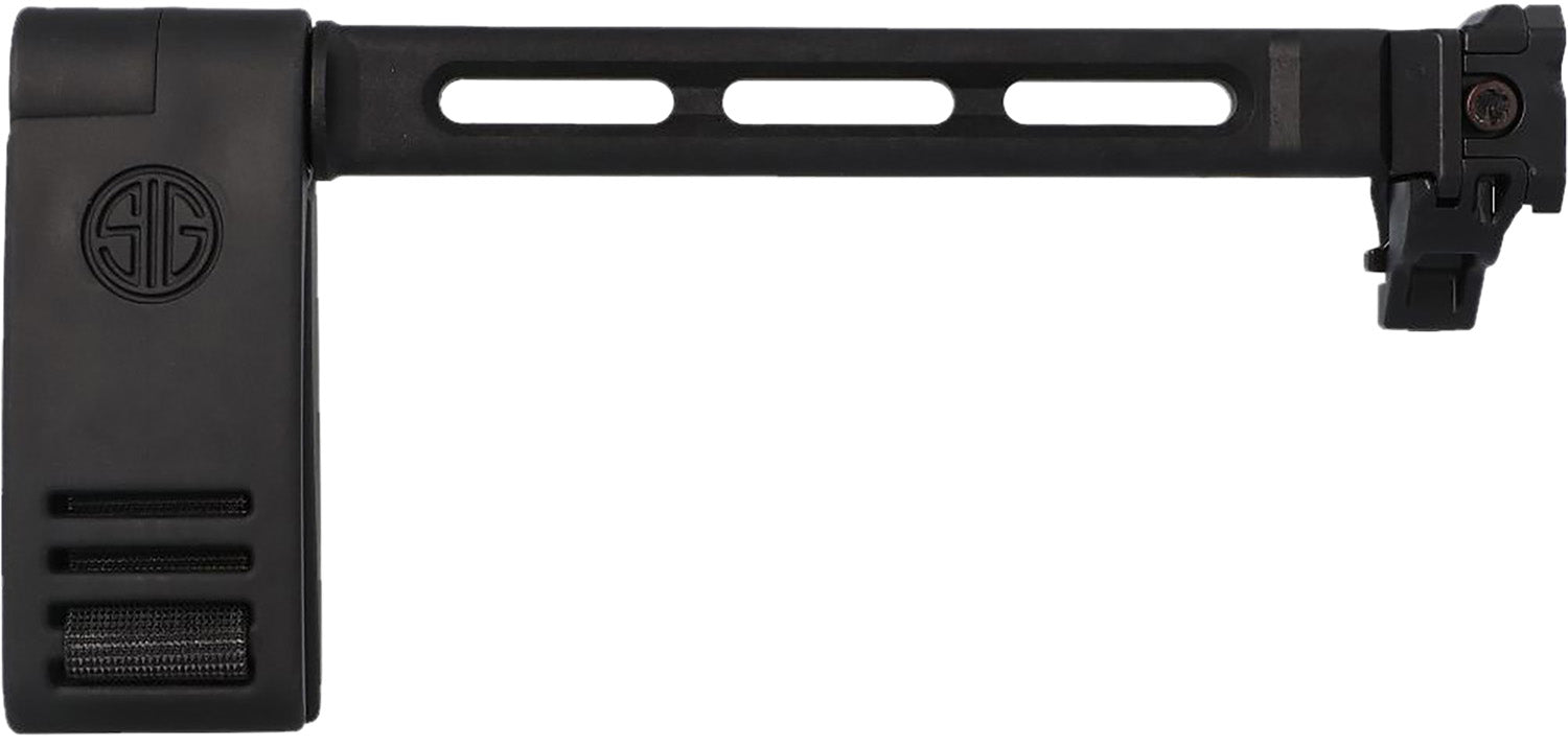 Sig Sauer MCX / MPX Folding Pivoting Contour Brace Black Aluminum with Steel Foldable Knuckle 1913 Rail Mount