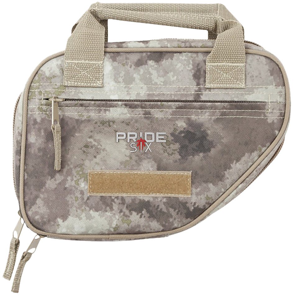 Tac Six Battalion Handgun Case 10" Tan/A-TACS AU Neoprene with Magazine Straps
