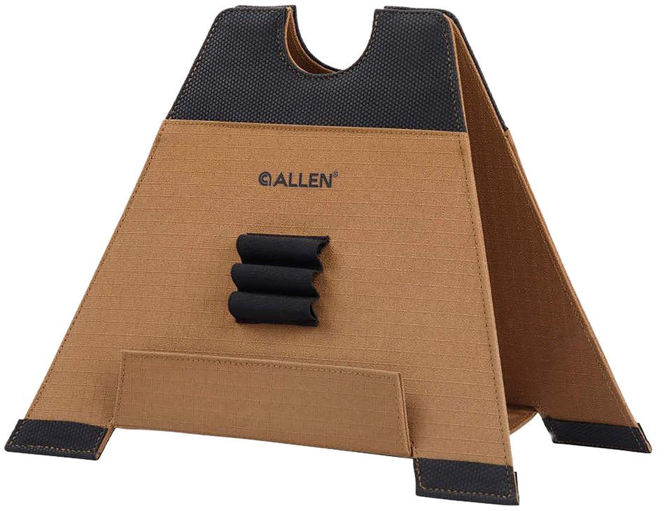 Allen X-Focus 18414 Folding Shooting Rest Coyote and Black Ripstop Polyester Slip-Resistant Base