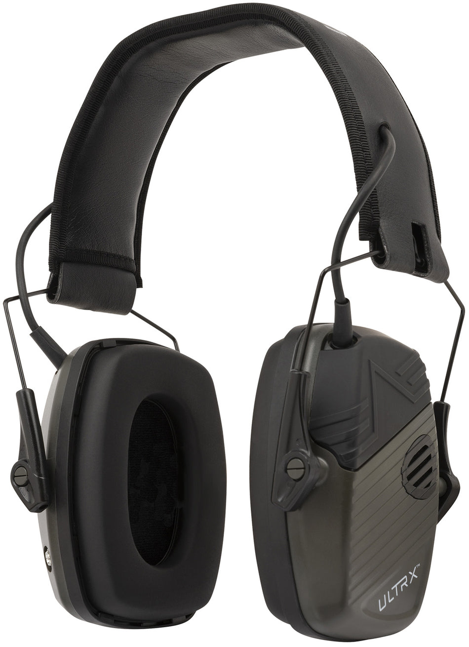 Allen 4113 Ultrax Stereo Electronic Earmuff 24 dB Olive ANSI S3.19 Adult