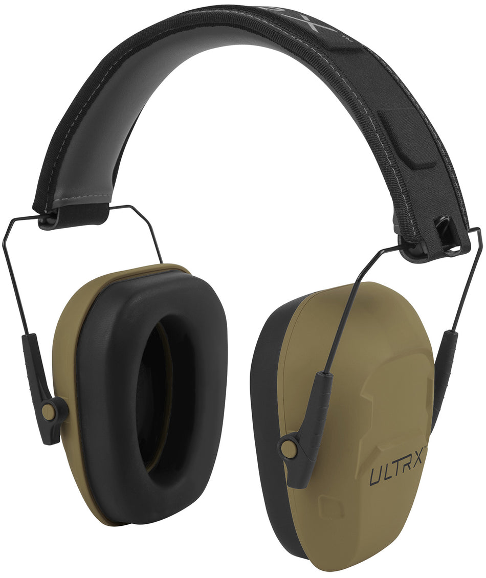 Allen 4106 Ultrax Shield Passive Earmuff 23 dB Flat Dark Earth Hearing Protection