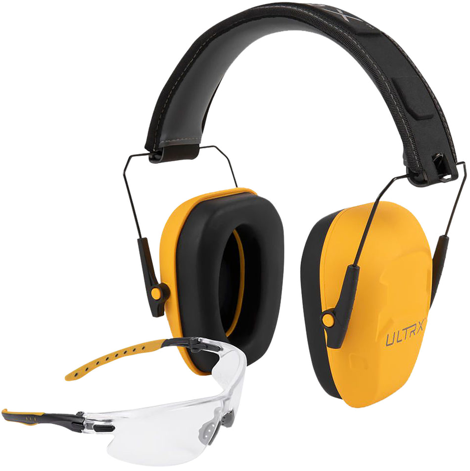 Allen 4156 Ultrax Shield Hearing and Eye Protection Combo 23 dB Yellow