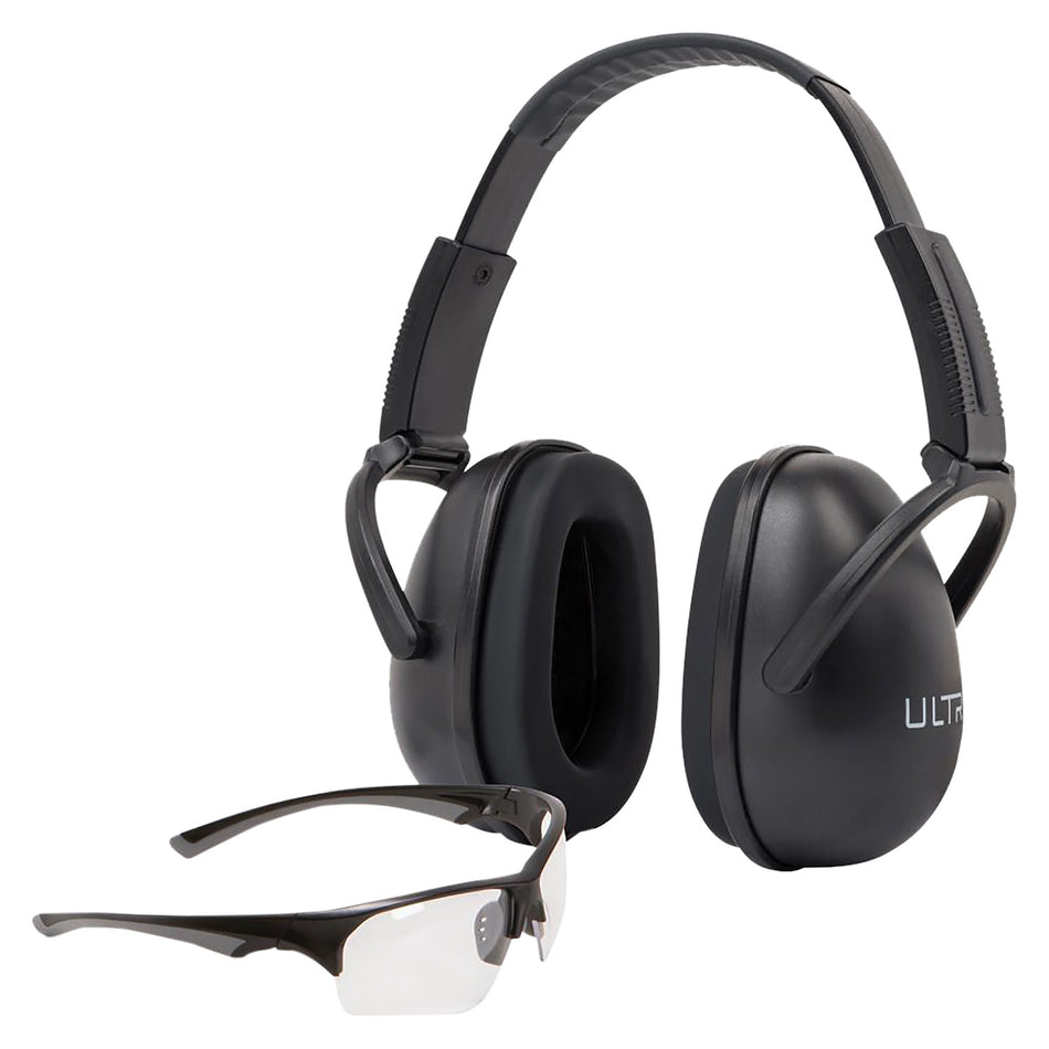 Allen 4158 Ultrax Blocker Hearing and Eye Protection Combo 23 dB Black