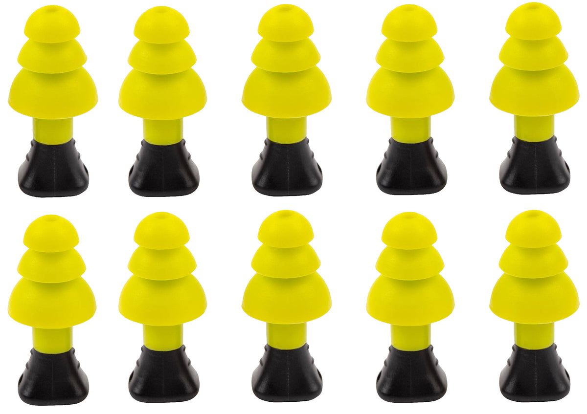 Allen 4122 Ultrax Silicone Hearing Ear Plugs 26 dB Yellow 5-Pair