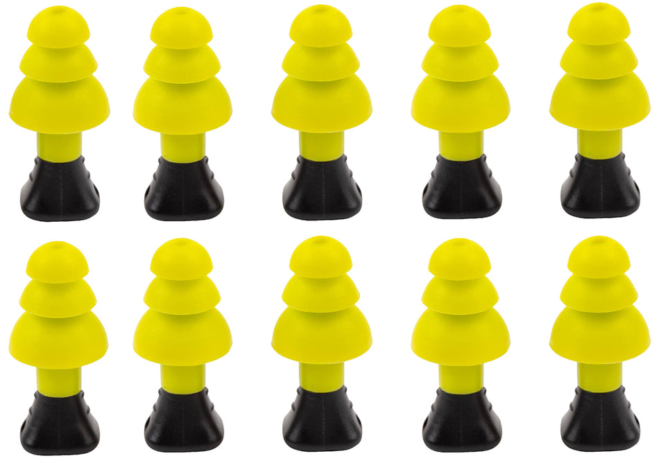 Allen 4122 Ultrax Silicone Hearing Ear Plugs 26 dB Yellow 5-Pair