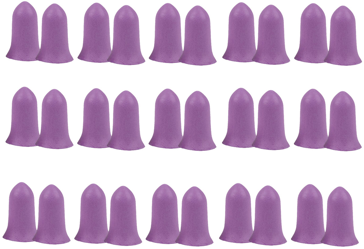 Allen 4134 ULTRX Small Foam Tapered Earplugs Purple 32 dB 15 Pair