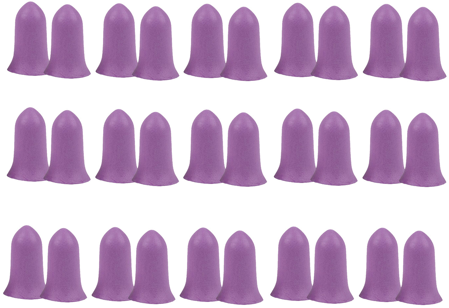Allen 4134 ULTRX Small Foam Tapered Earplugs Purple 32 dB 15 Pair