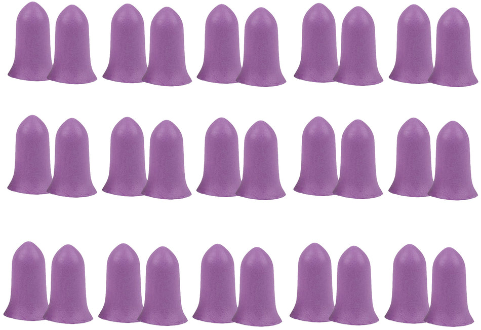 Allen 4134 ULTRX Small Foam Tapered Earplugs Purple 32 dB 15 Pair