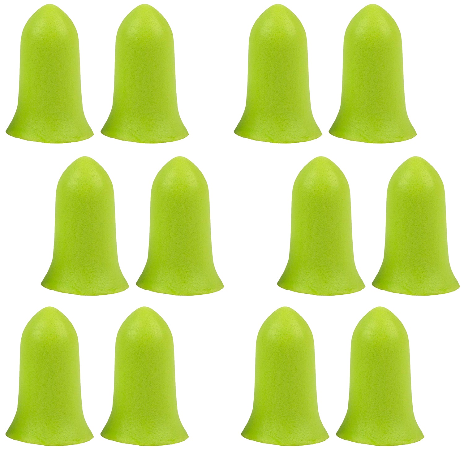 Allen 4136 ULTRX Foam Tapered Earplugs Lime Green 32 dB 6 Pair