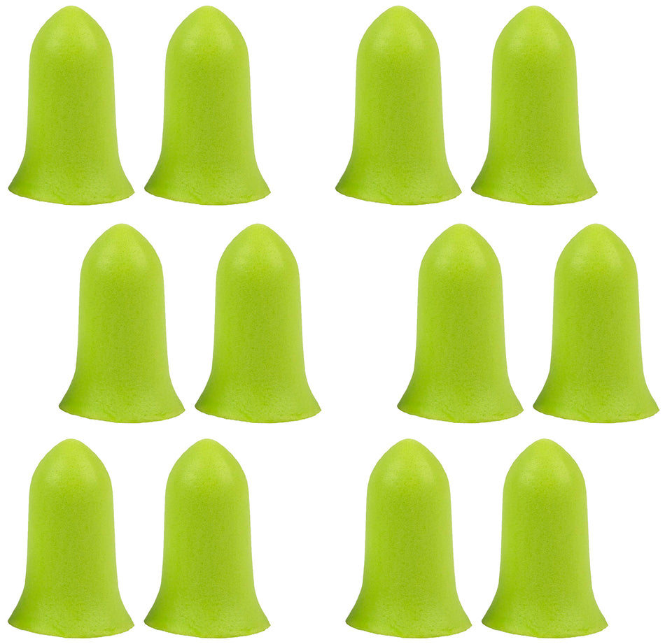 Allen 4136 ULTRX Foam Tapered Earplugs Lime Green 32 dB 6 Pair