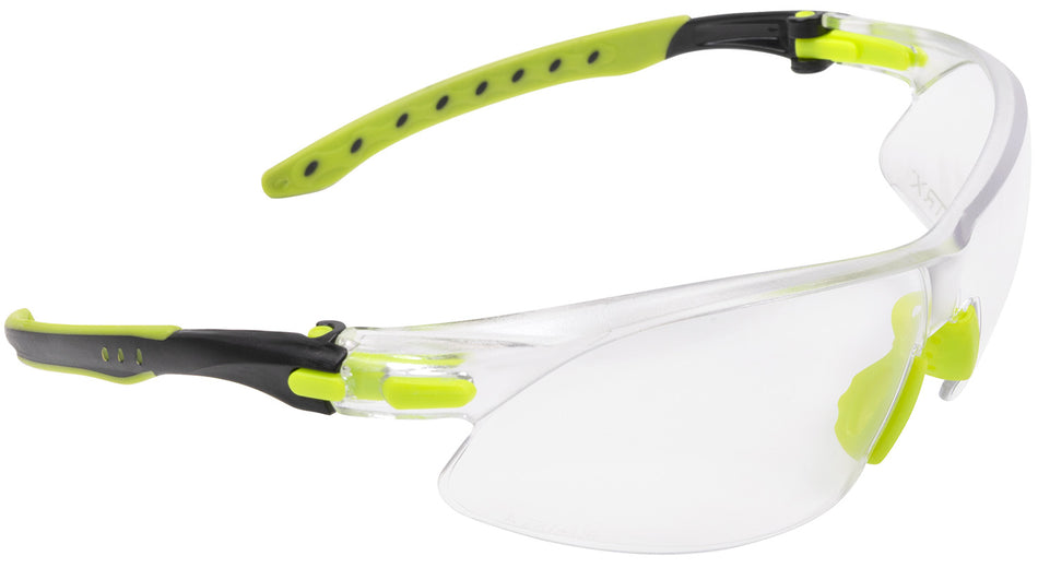 Allen 4140 Keen Youth Shooting Safety Glasses Clear Lens Lime Green Frame