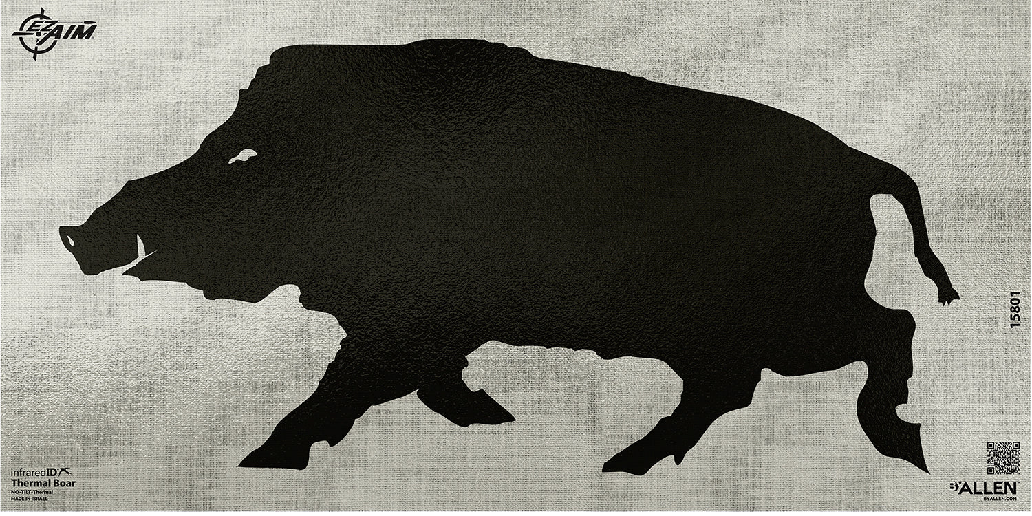 EZ-Aim 15801 Thermal ID Adhesive Boar Paper Target 24" x 12" Black/Gray