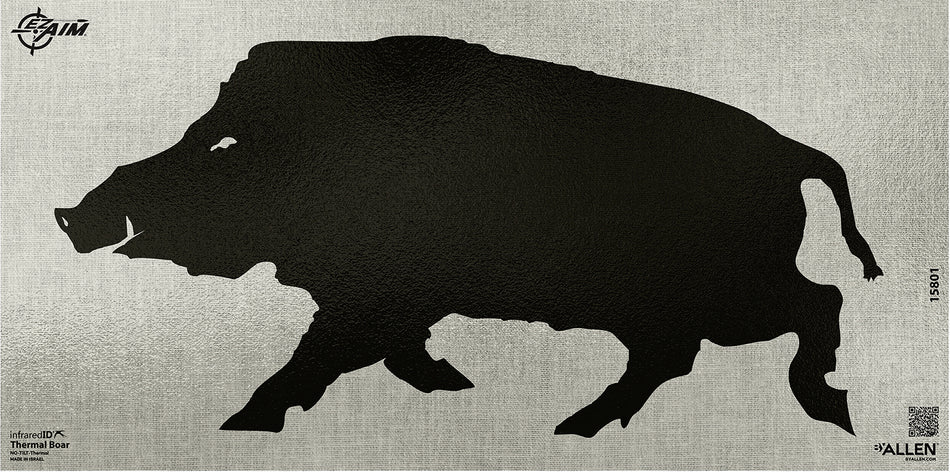 EZ-Aim 15801 Thermal ID Adhesive Boar Paper Target 24" x 12" Black/Gray