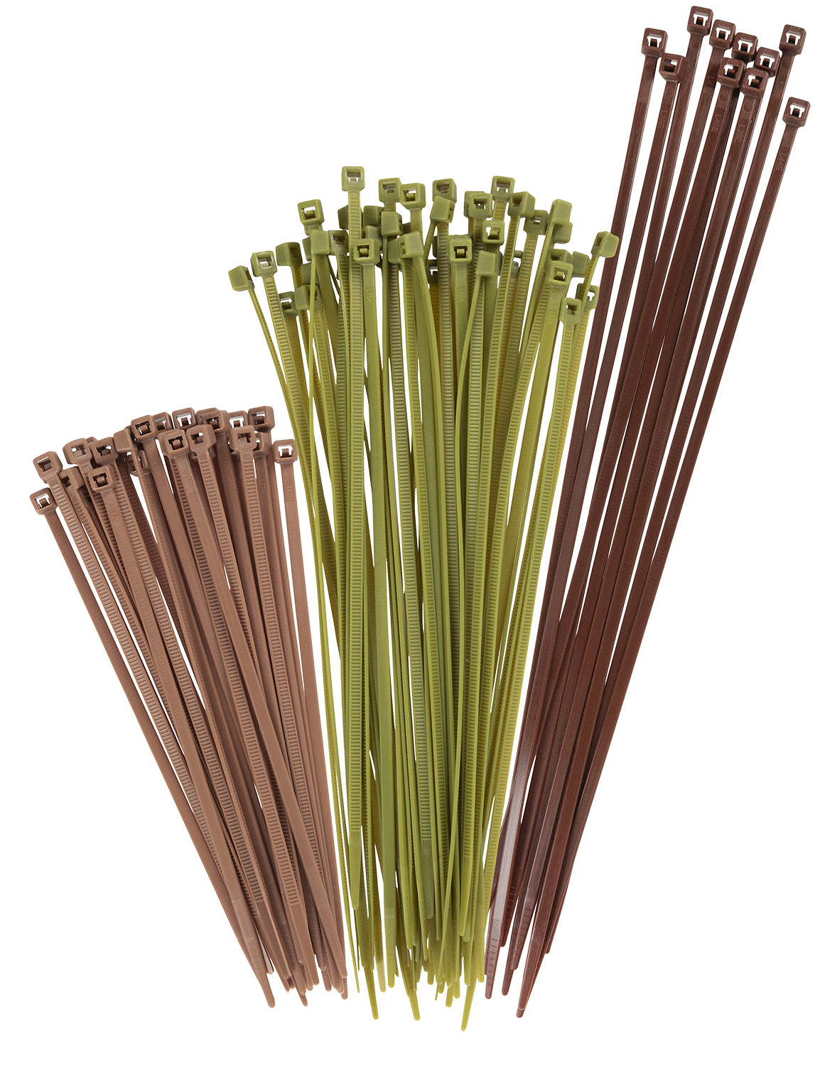 Vanish Blind Cable Ties 100 PK Neutral Camo Colors Nylon Tan Green Brown