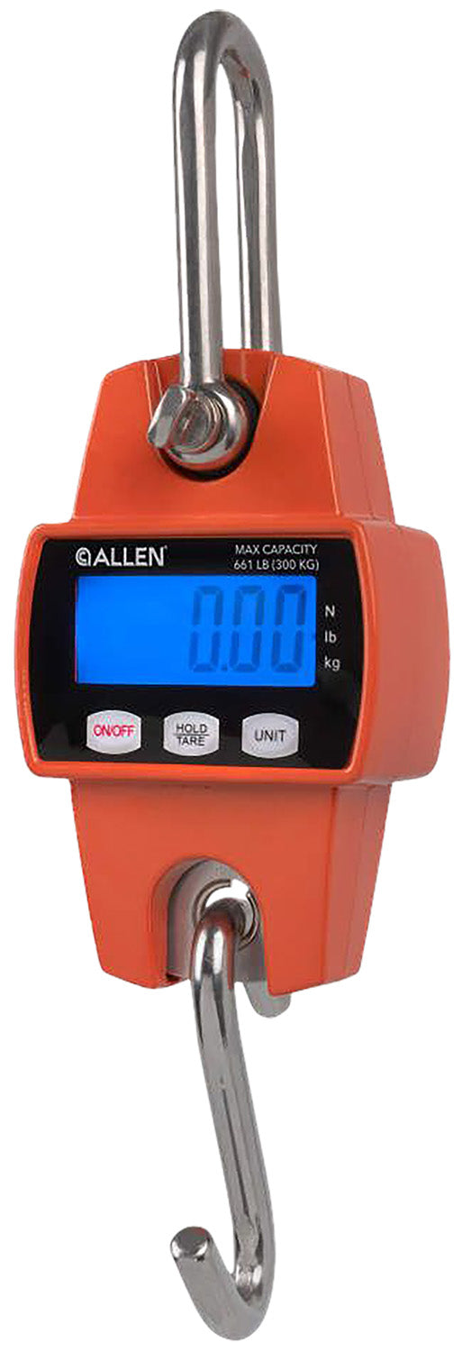 Allen Digital Game Scale 7253 Orange Stainless Steel Dismountable Hook Handheld