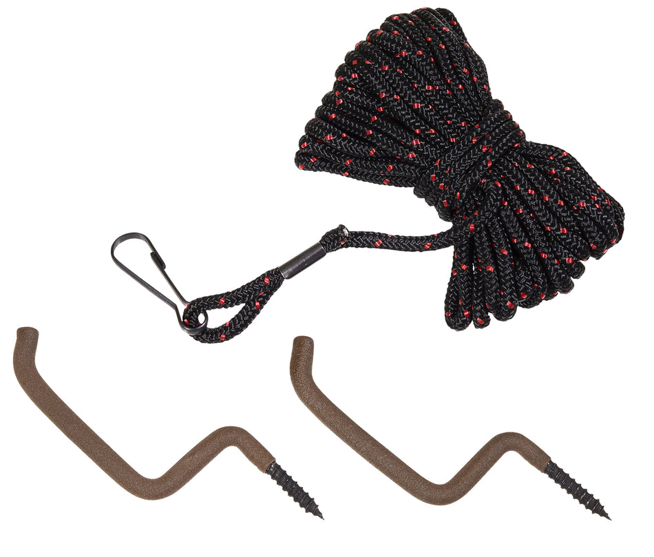 Allen Bow and Gun Rope 54 Treestand 20 Ft Black Red Includes 2 Vinyl-Coated Hangers