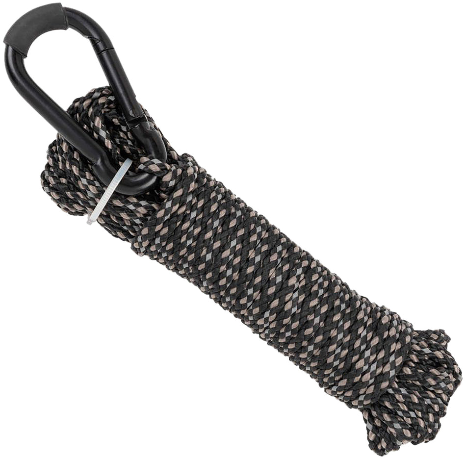 Allen Reflective Hoist Rope 7248 Black 25 Ft Low Light Visibility