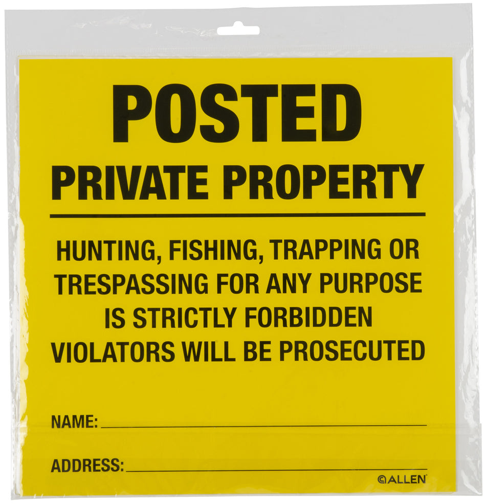 Allen Company 15824 No Trespassing Posted Signs Pack of 12