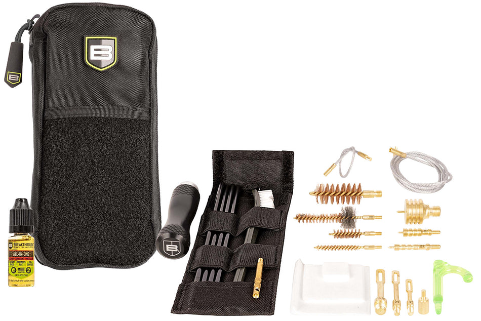Breakthrough Clean BT-MPK-3G Badge Series Multi-Caliber Rod and Pull-Through Cleaning Kit