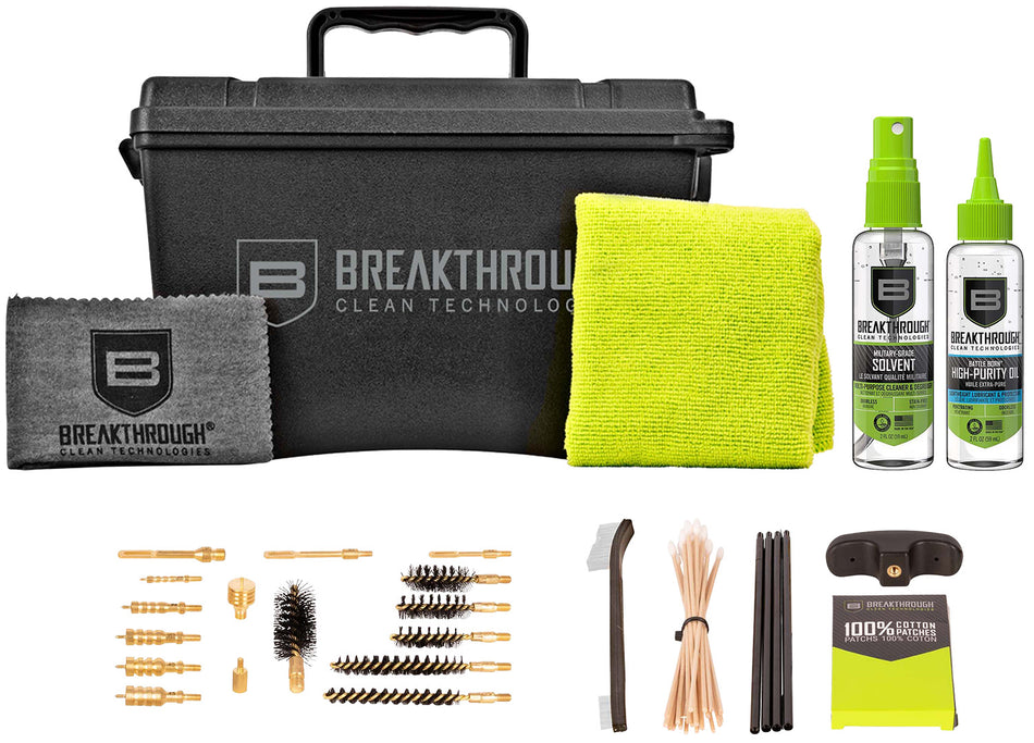 Breakthrough Clean Universal Ammo Can Cleaning Kit with Rods, Brushes, and Patches
