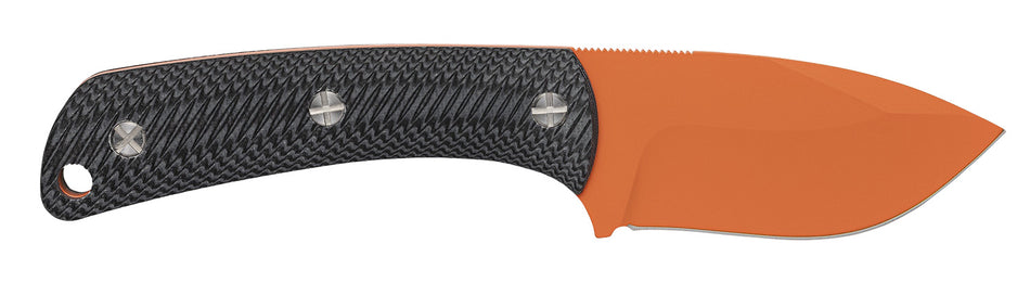 Browning 3220499B Back Country Small 2.75" Fixed Deep Belly Skinner Knife Blaze Orange Ceramic D2 Steel Blade