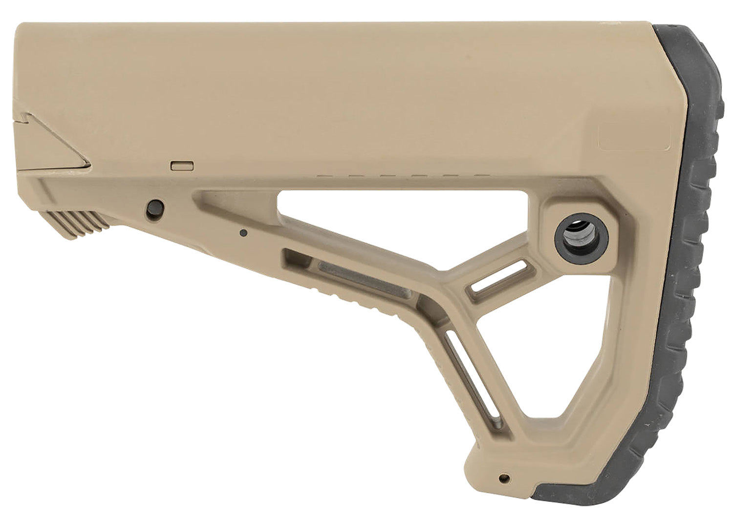 FAB Defense GL-CORE Buttstock for AR-15/M4 FDE - Integrated Cheek Weld, Ergonomic Butt Pad, Mil-Spec & Commercial