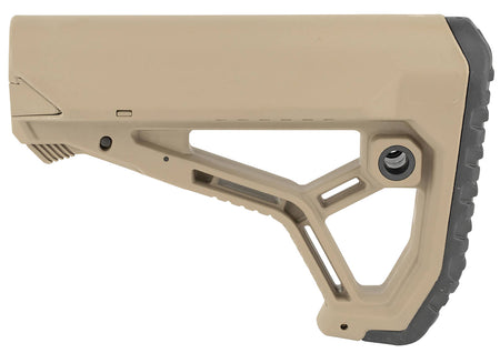 FAB Defense GL-CORE Buttstock for AR-15/M4 FDE - Integrated Cheek Weld, Ergonomic Butt Pad, Mil-Spec & Commercial