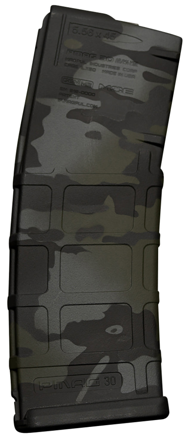 Weapon Works 228041 AR-15 PMAG GEN M2 MOE 30 Round 5.56x45mm NATO MultiCam Black Polymer Magazine