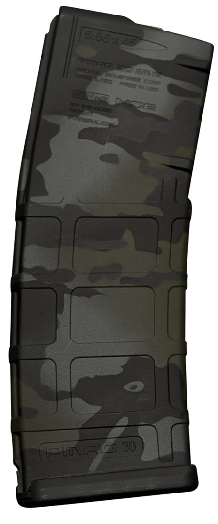Weapon Works 228041 AR-15 PMAG GEN M2 MOE 30 Round 5.56x45mm NATO MultiCam Black Polymer Magazine