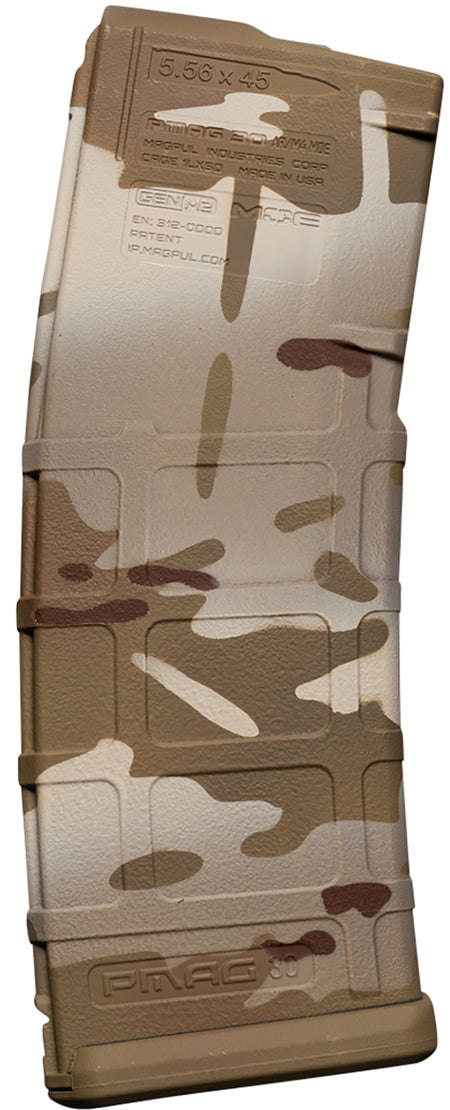 Weapon Works 228054 AR-15 PMAG 30 Round 5.56x45mm GEN M2 MOE Magazine MultiCam Arid Pattern