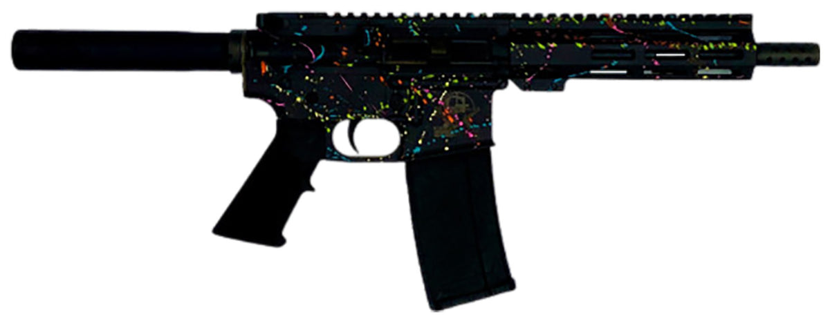 GLFA GL15223PSBLK .223 Wylde Pistol 7.5in Splatter Black