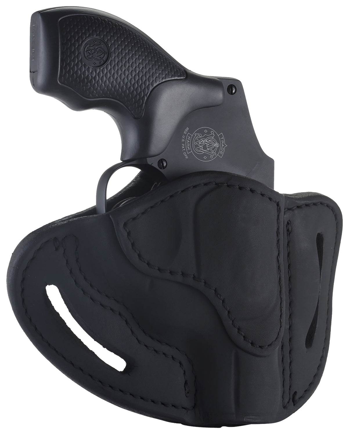 1791 Gunleather OWB RVHX-1 Stealth Black Leather Thumbbreak Holster J-Frame Right Hand