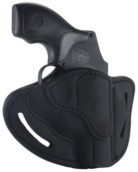 1791 Gunleather OWB RVHX-1 Stealth Black Leather Thumbbreak Holster J-Frame Right Hand