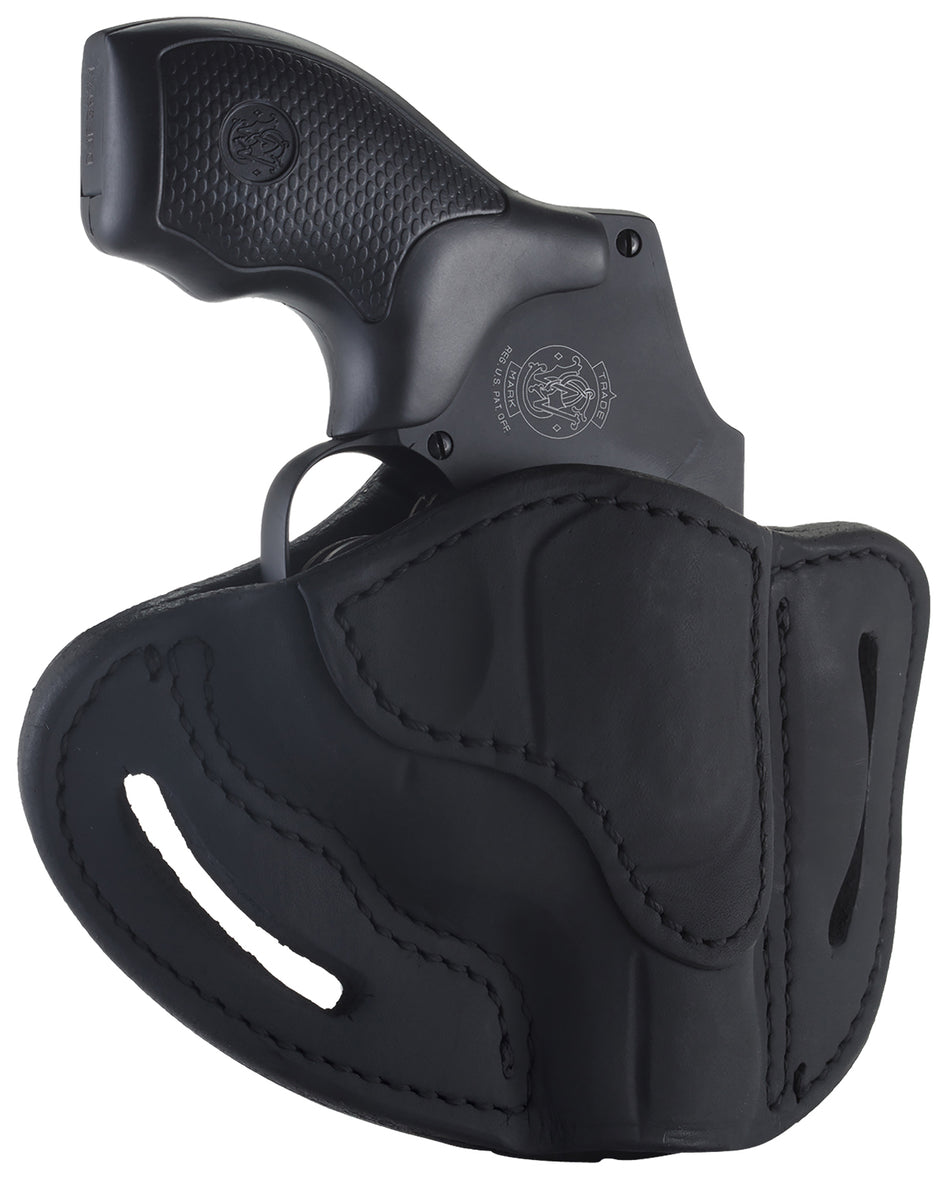 1791 Gunleather OWB RVHX-1 Stealth Black Leather Thumbbreak Holster J-Frame Right Hand