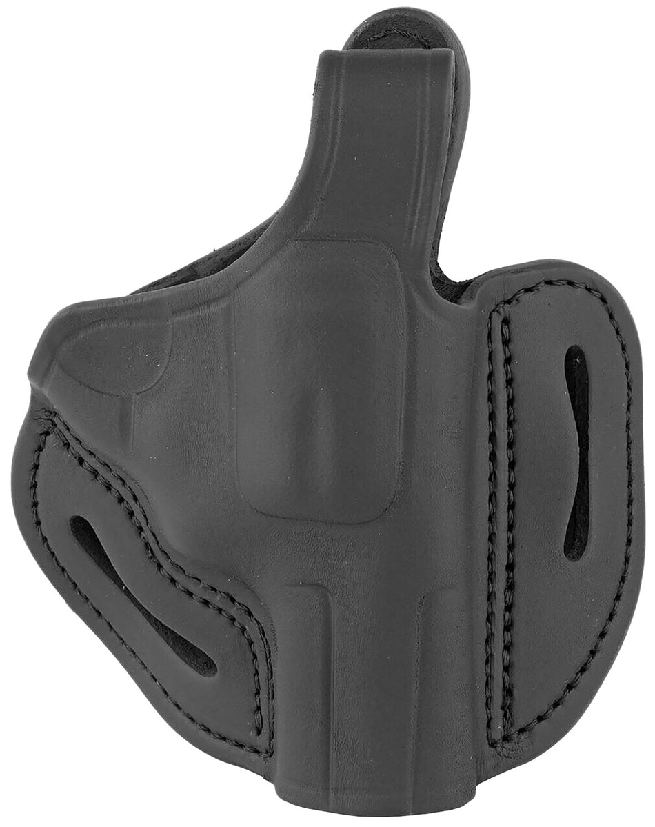 1791 Gunleather RVHX-2S OWB Size 02S K/L-Frame Stealth Black Leather Holster Belt Slide Right Hand Up to 3" Barrel
