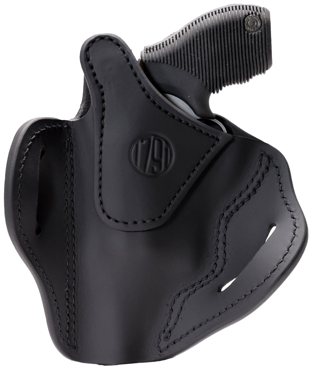 1791 Gunleather RVHX-3 OWB Size 03 Z-Frame Stealth Black Leather Holster Belt Slide Right Hand Thumbbreak